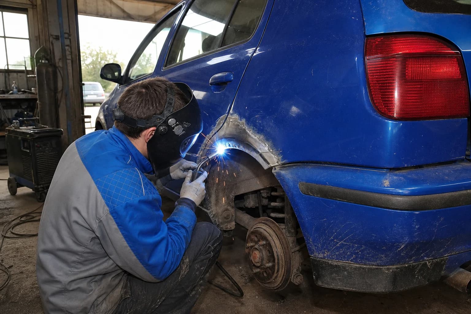Сварочные работы по кузову автомобиля